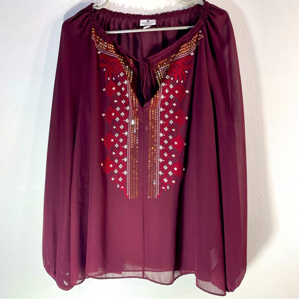 Beautiful fall color women blouse,good condition,boho style.
